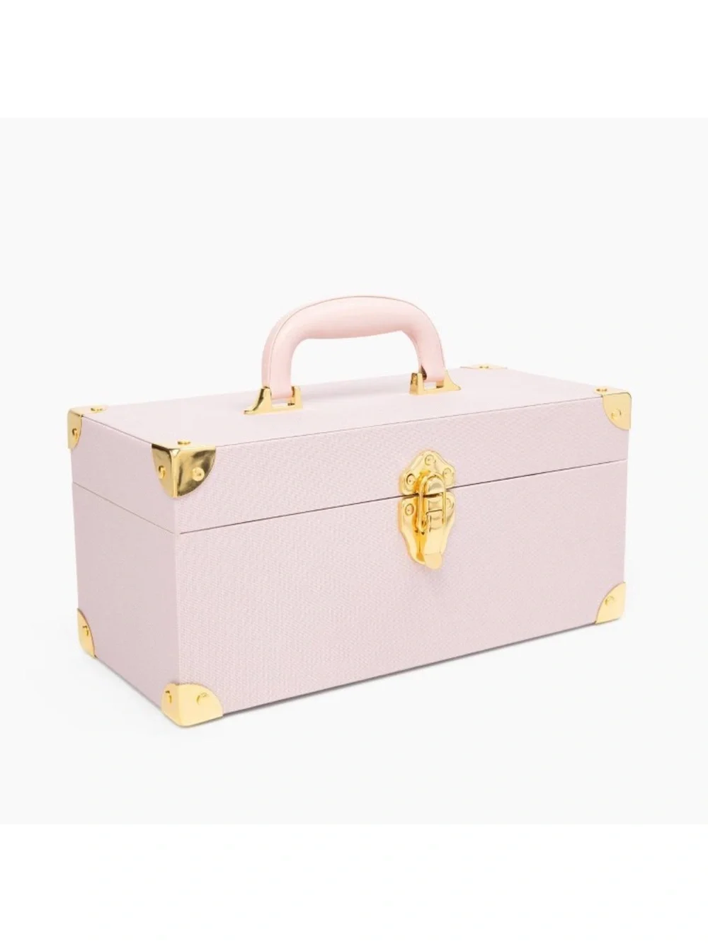 West Emory Nylon Beauty Toolbox with Removable Tray and Gold Metal Corners